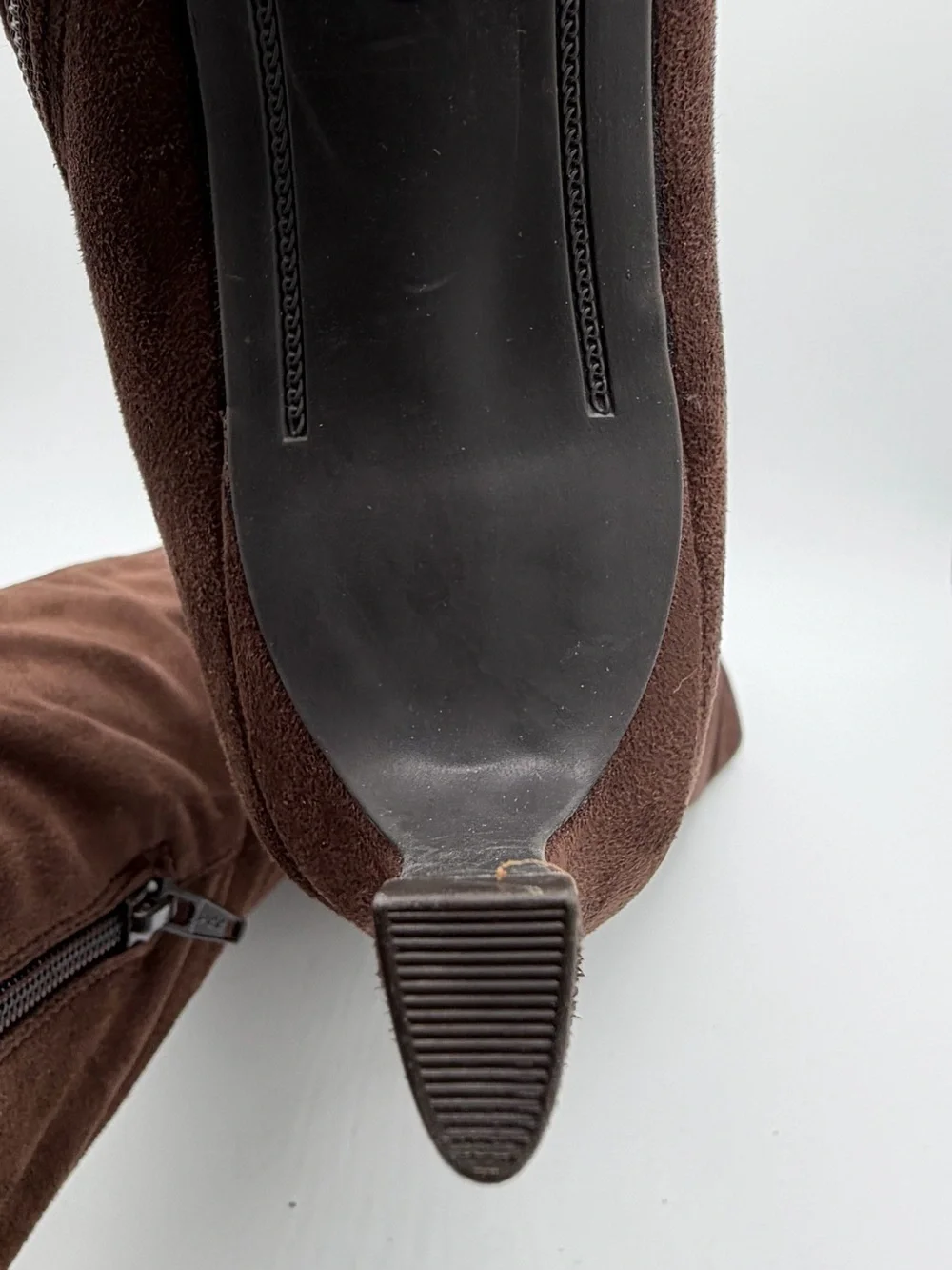 Women's Over-the-Knee Suede Boots in Dark Brown